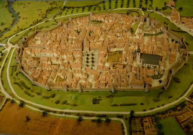Modell der Stadt Tauberbischofsheim im 18. Jahrhundert im Heimatmuseum