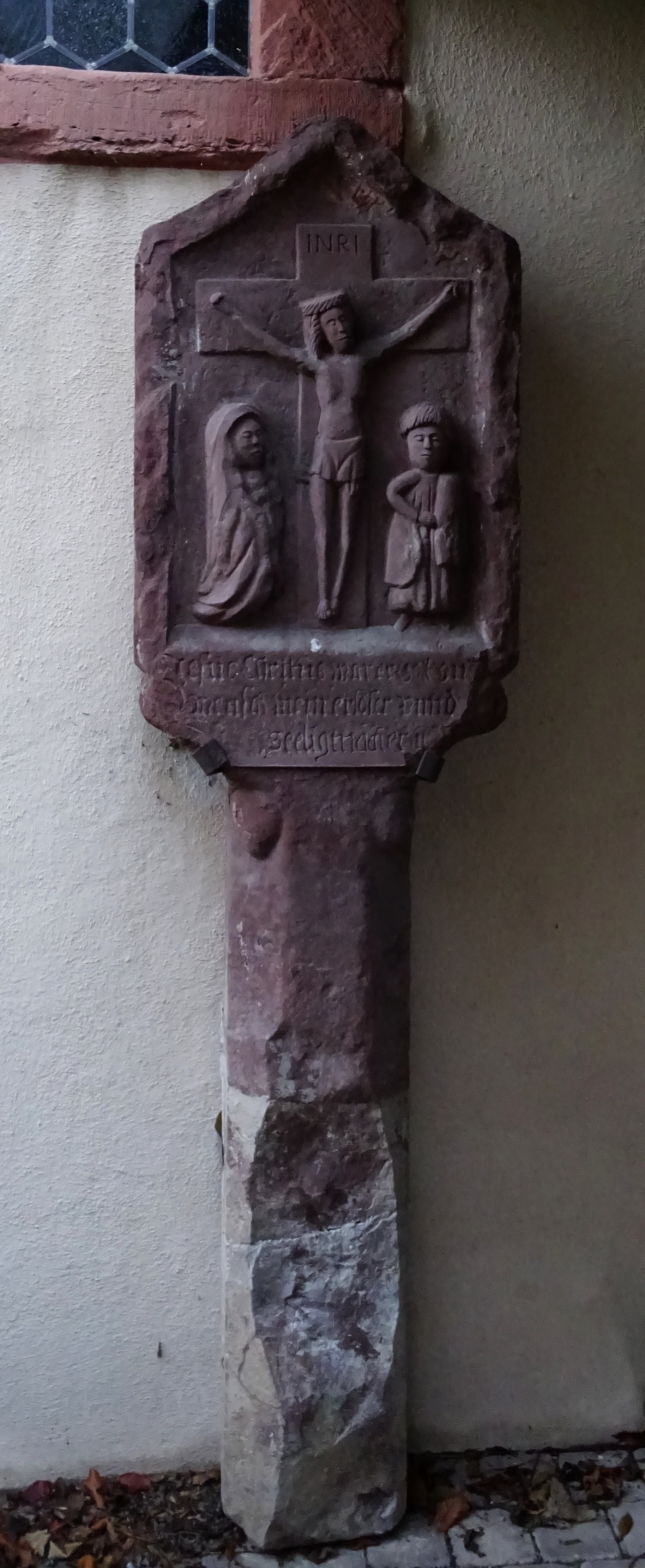 Original des Kreuzigungsbildstocks heute an der Peterskapelle