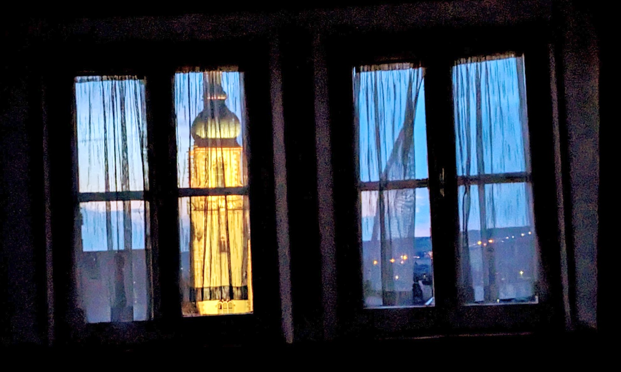 Blick vom Türmersturm zur Stadtkirche