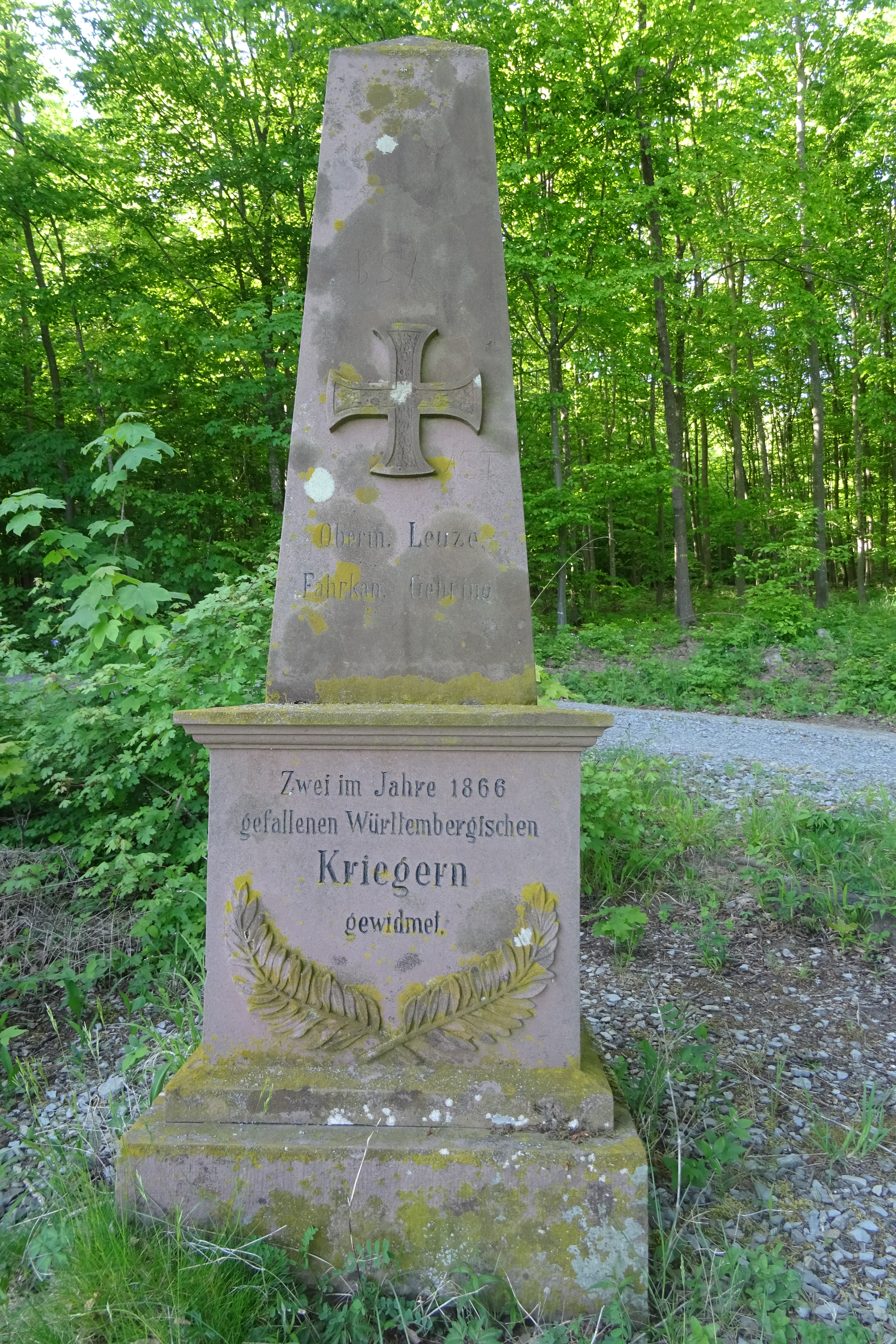 Gedenkstein für 1866 am Teufelsloch