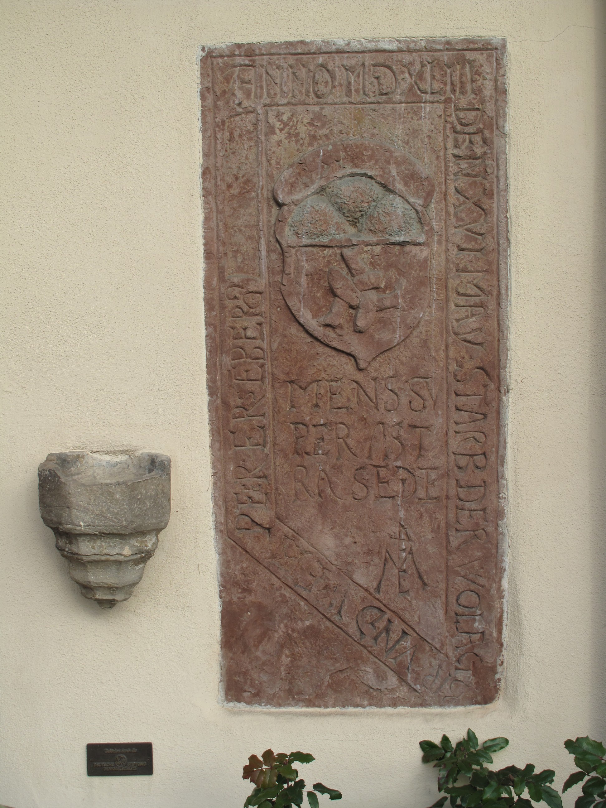 Grabstein des Peter Erstenberger an der Peterskapelle