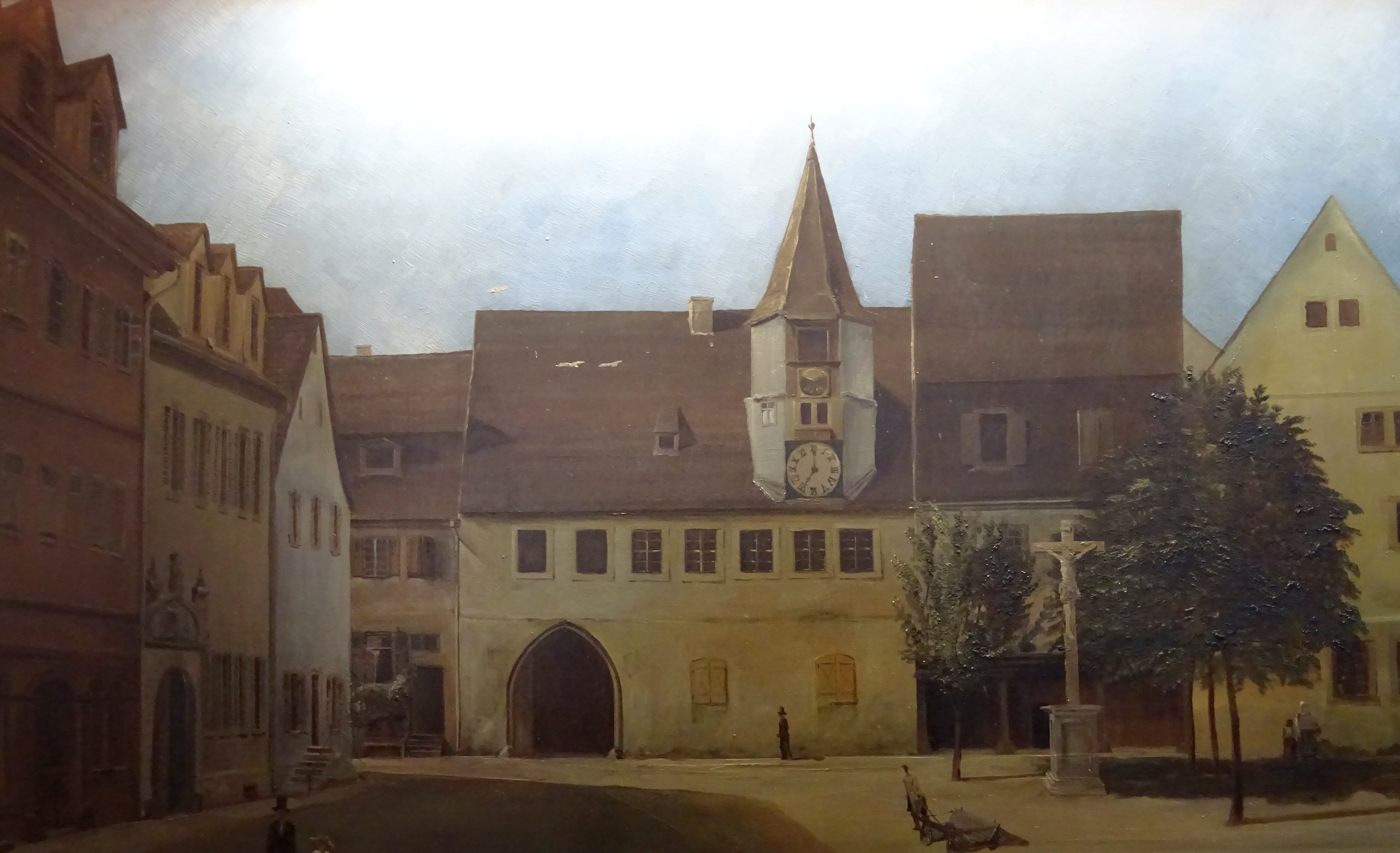 Gemälde des alten Rathauses vor 1866
