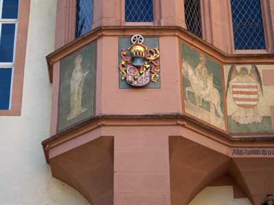 Detail am Kapellenerker des Schlosses