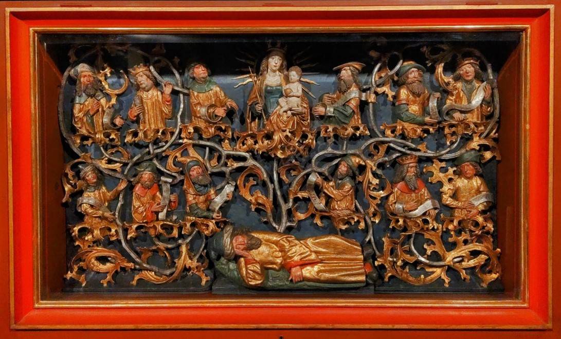 Spätgotisches Relief am Marienaltar