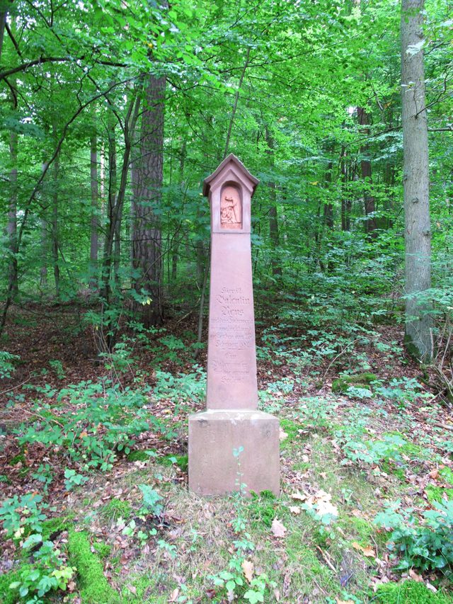 Gedenkstein Todesstelle Valentin Reus (23.2.1882)